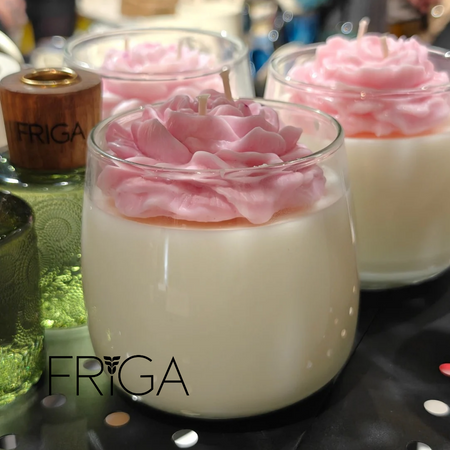 Świeca zapachowa naturalna  -  Lotos | Irys | Mimoza - OM