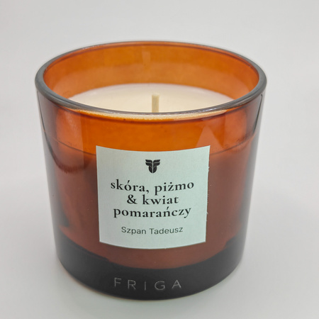 Świeca zapachowa naturalna - Piżmo | Kwiat Pomarańczy - SZPAN TADEUSZ 220g