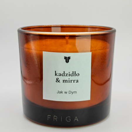 Świeca zapachowa naturalna -  Kadzidło | Mirra - JAK W DYM