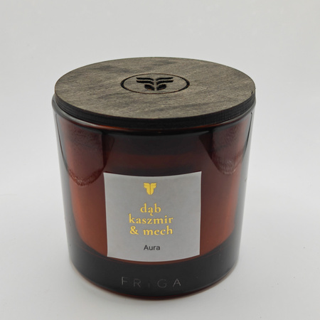 Świeca zapachowa naturalna - Dąb | Kaszmir | Mech - AURA