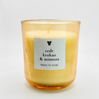 Świeca zapachowa naturalna - Cedr | Krokus | Mimoza - NIECH TO SZLAK