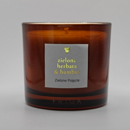 Świeca zapachowa naturalna - Zielona Herbata | Bambus | Drzewo Różane - ZIELONE POJĘCIE