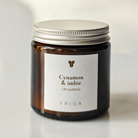 Świeca zapachowa naturalna - Cynamon | Imbir - ARCYMON - 120g