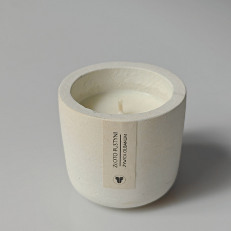 Świeca zapachowa naturalna - Żywica Olibanum - ZŁOTO PUSTYNI  175g