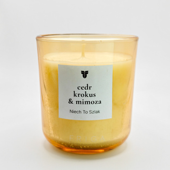 Świeca zapachowa naturalna - Cedr | Krokus | Mimoza - NIECH TO SZLAK