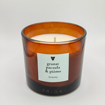 Świeca zapachowa naturalna - Granat | Piżmo | Paczula - GRANATY