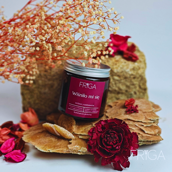 Świeca zapachowa naturalna - Wiśnia | Kardamon - WIŚNIŁO MI SIĘ - 120g