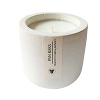 PAN KEKS - Biszkopt | Brązowy Cukier | Gałka Muszkatołowa - Świeca rzepakowa