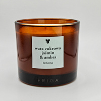 Świeca zapachowa naturalna - Ambra | Wata Cukrowa | Jaśmin - BOHEMA