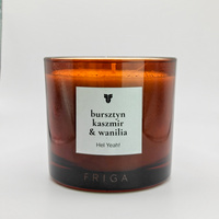 Świeca zapachowa naturalna - Bursztyn | Kaszmir | Wanilia  - HEL YEAH!