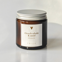 Świeca zapachowa naturalna - Orzech włoski | Miód - ORZESZQ 120g