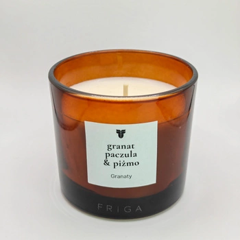 Świeca zapachowa naturalna - Granat | Piżmo | Paczula - GRANATY
