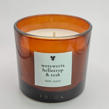 Świeca zapachowa naturalna - Wetyweria | Drzewo Tekowe | Heliotrop - 1000 JEZIOR