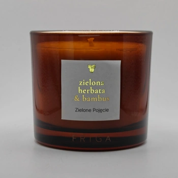 Świeca zapachowa naturalna - Zielona Herbata | Bambus | Drzewo Różane - ZIELONE POJĘCIE