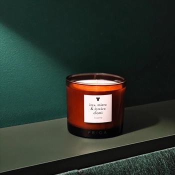 SOLANNA - żywice i irys z mineralnym akcentem - Świeca rzepakowa premium | naturalna świeca z Konstancina