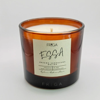 Świeca zapachowa naturalna - Malina | Drzewo Sandałowe - ESSA 220g