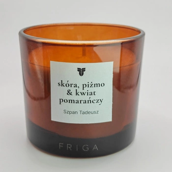 Świeca zapachowa naturalna - Piżmo | Kwiat Pomarańczy - SZPAN TADEUSZ 220g