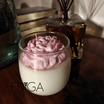 Świeca zapachowa naturalna  -  Lotos | Irys | Mimoza - OM